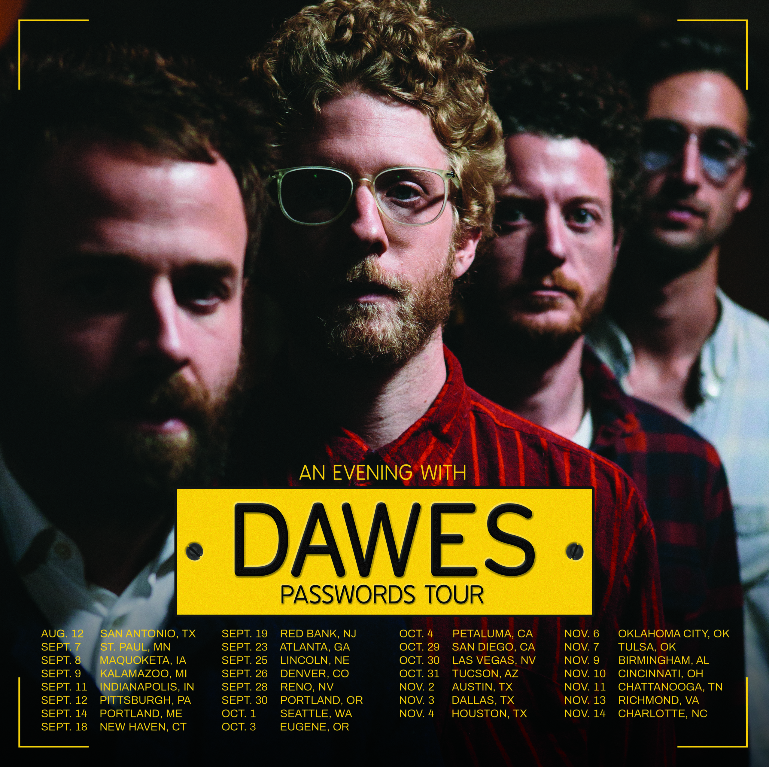 An Evening With Dawes: Passwords Tour Announced