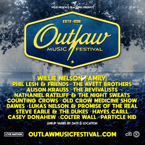 DAWES ANNOUNCE OUTLAW MUSIC FESTIVAL TOUR DATES FEATURING WILLIE NELSON & FAMILY