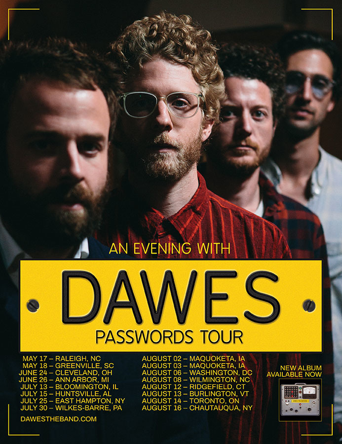 AN EVENING WITH DAWES SUMMER DATES ANNOUNCED
